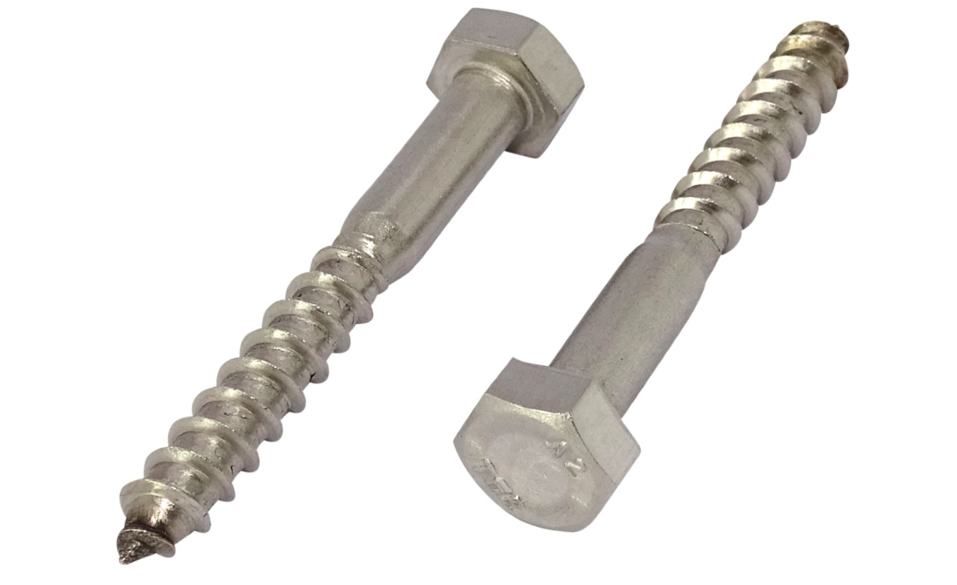 Houtdraadbouten A2 DIN 571 8x50 100 stuks
