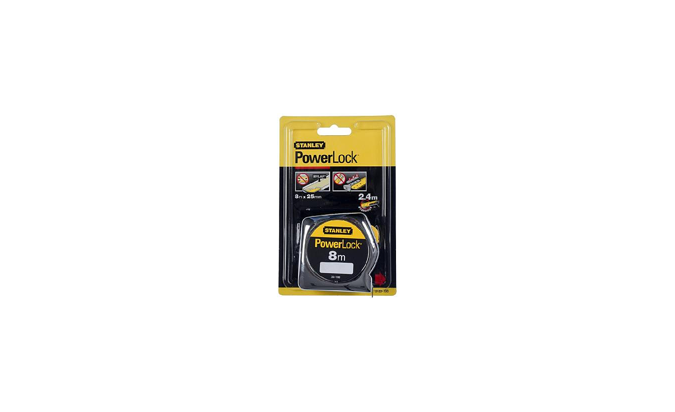 Rolbandmaat Stanley PowerLock ABS 8 meter