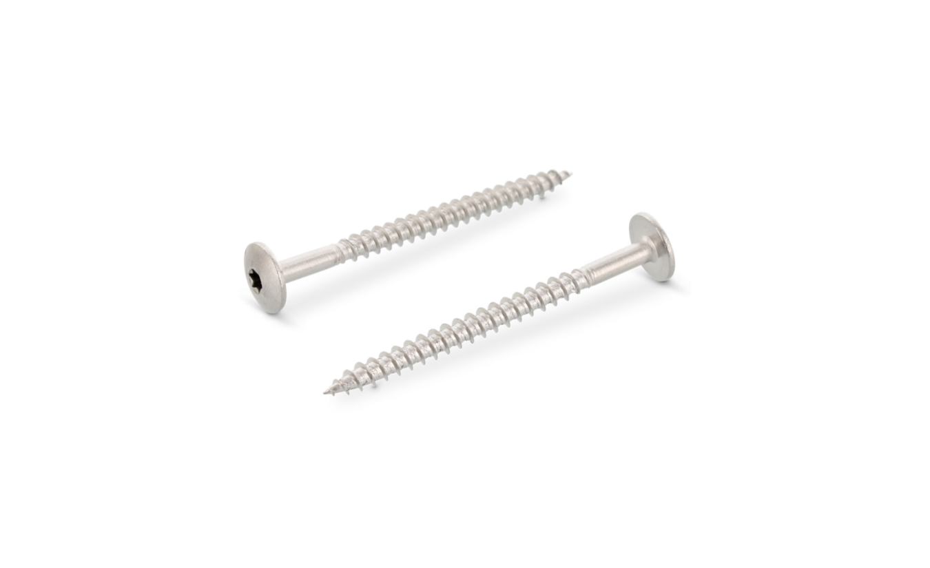 Tresposchroeven 4,8x50 RVS 100 stuks