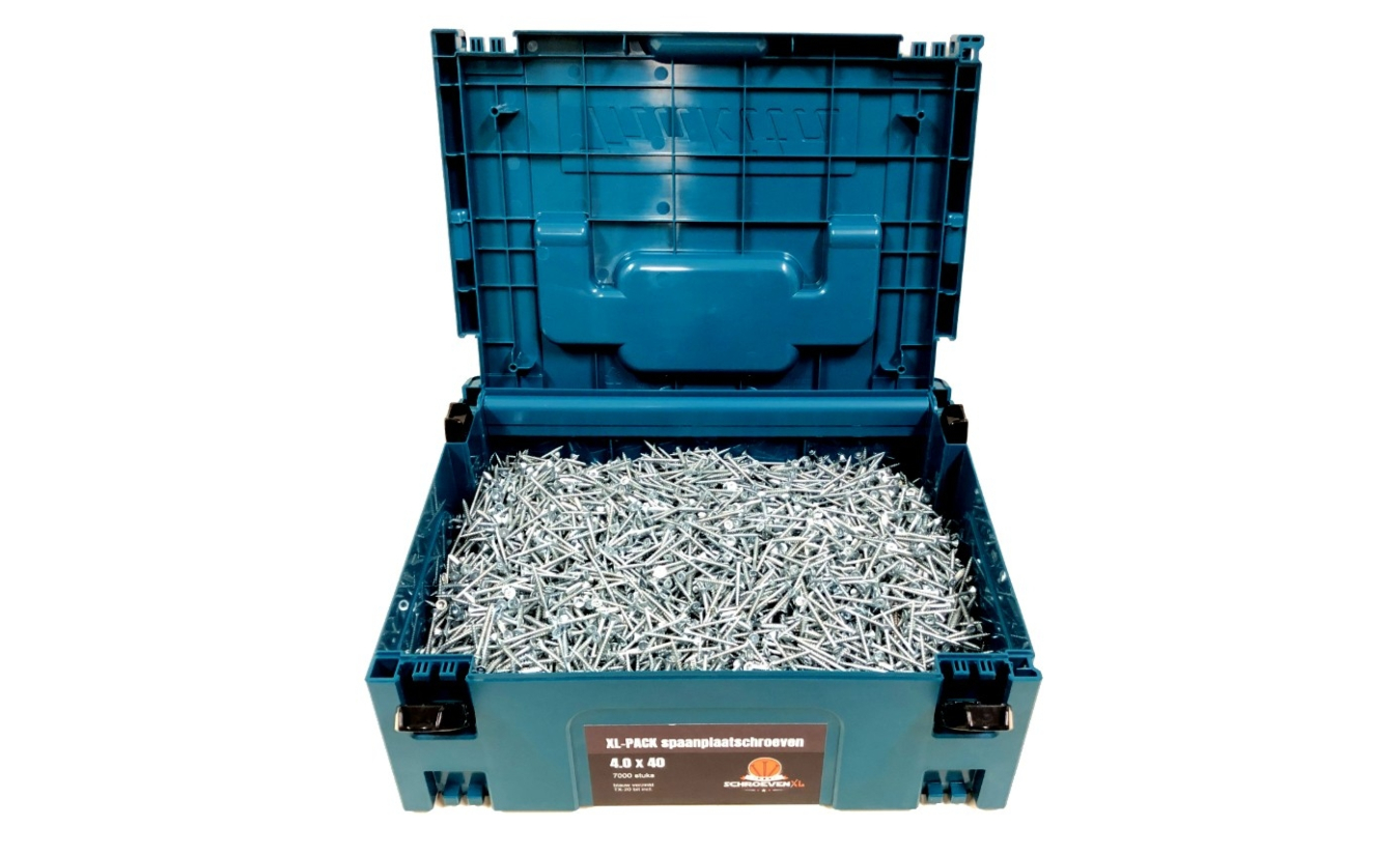 Nog steeds Alaska Mooie vrouw Spaanplaatschroeven XL-Pack 4x40 torx verzinkt 7000 stuks in M-Box