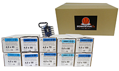 Spaanplaatschroeven voordeel assortiment XL torx verzinkt (4200 schroeven)